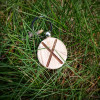 БРЕЛОК ДЕРЕВ'ЯНИЙ РУНА ГЕБО РУЧНА РОБОТА (HANDMADE GEBO WOODEN FLEECE KEYRING)